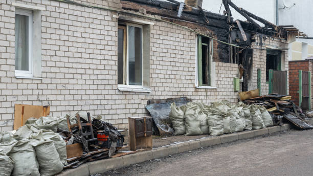 Professional Fire Damage Removal technician working in Adamstown, PA